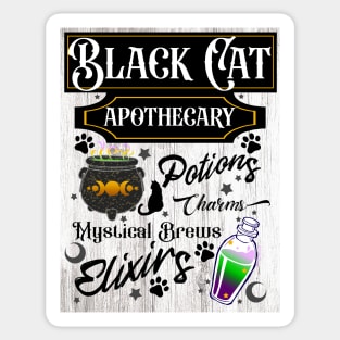 Black Cat Apothecary - Spooky - Halloween Sticker